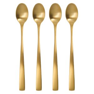Golden latteske 4-pak, guld