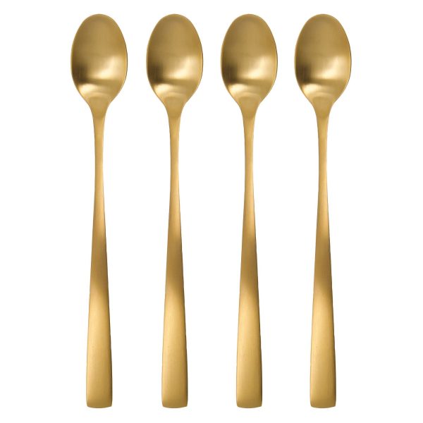 Golden latteske 4-pak, guld