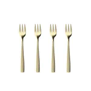 Kagegafler, Champagne guld - 4 stk.