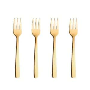 Raw kagegafler guld belægning - 4 stk