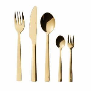 Bestiksæt, guldfarvet - 60 dele